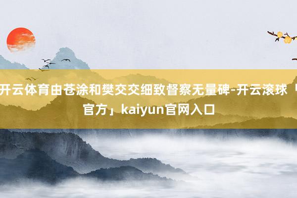开云体育由苍涂和樊交交细致督察无量碑-开云滚球「官方」kaiyun官网入口